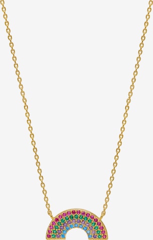 Estella Bartlett Necklace 'Full Rainbow' in Gold: front