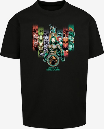 F4NT4STIC T-Shirt 'DC Comics Aquaman Unite The Kingdoms' in Schwarz: predná strana