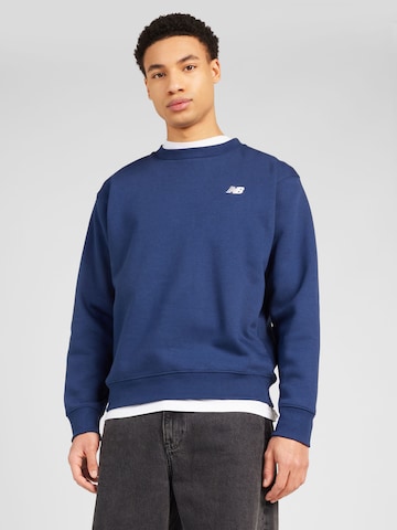 new balance Sweatshirt in Blauw: voorkant