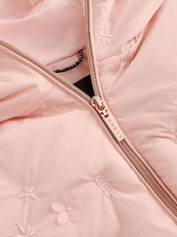 Baker by Ted Baker Pitkä takki värissä vaaleanpunainen