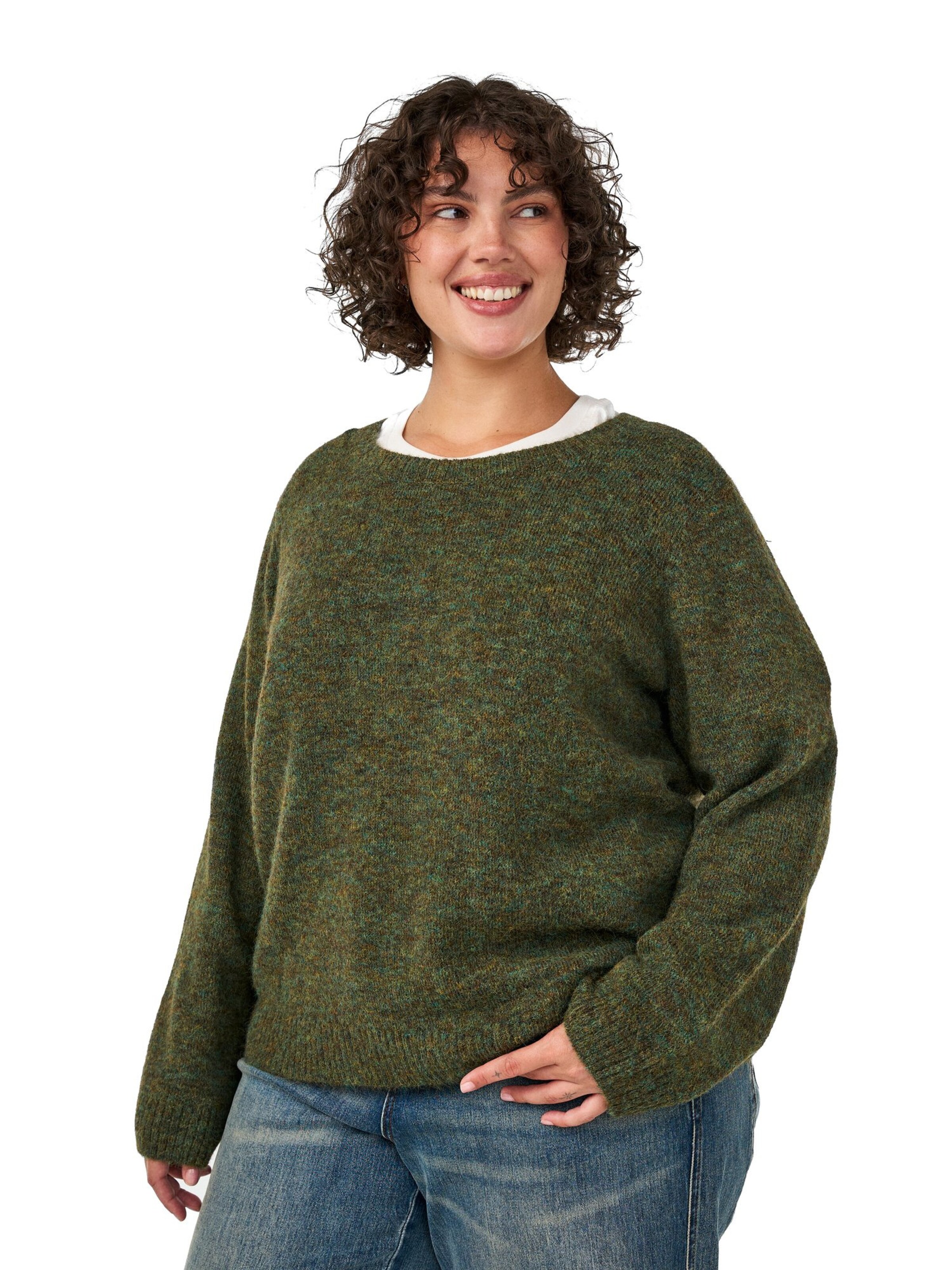 ZizziSweater majica - zelena boja: prednji dio