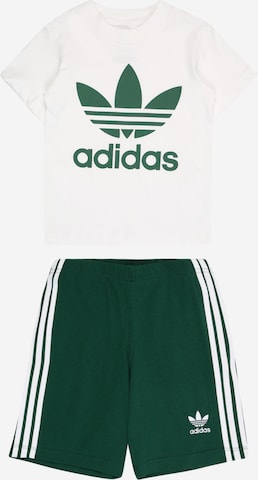 ADIDAS ORIGINALS Set 'Trefoil' in Green: front