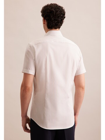 SEIDENSTICKER Slim Fit Hemd in Beige