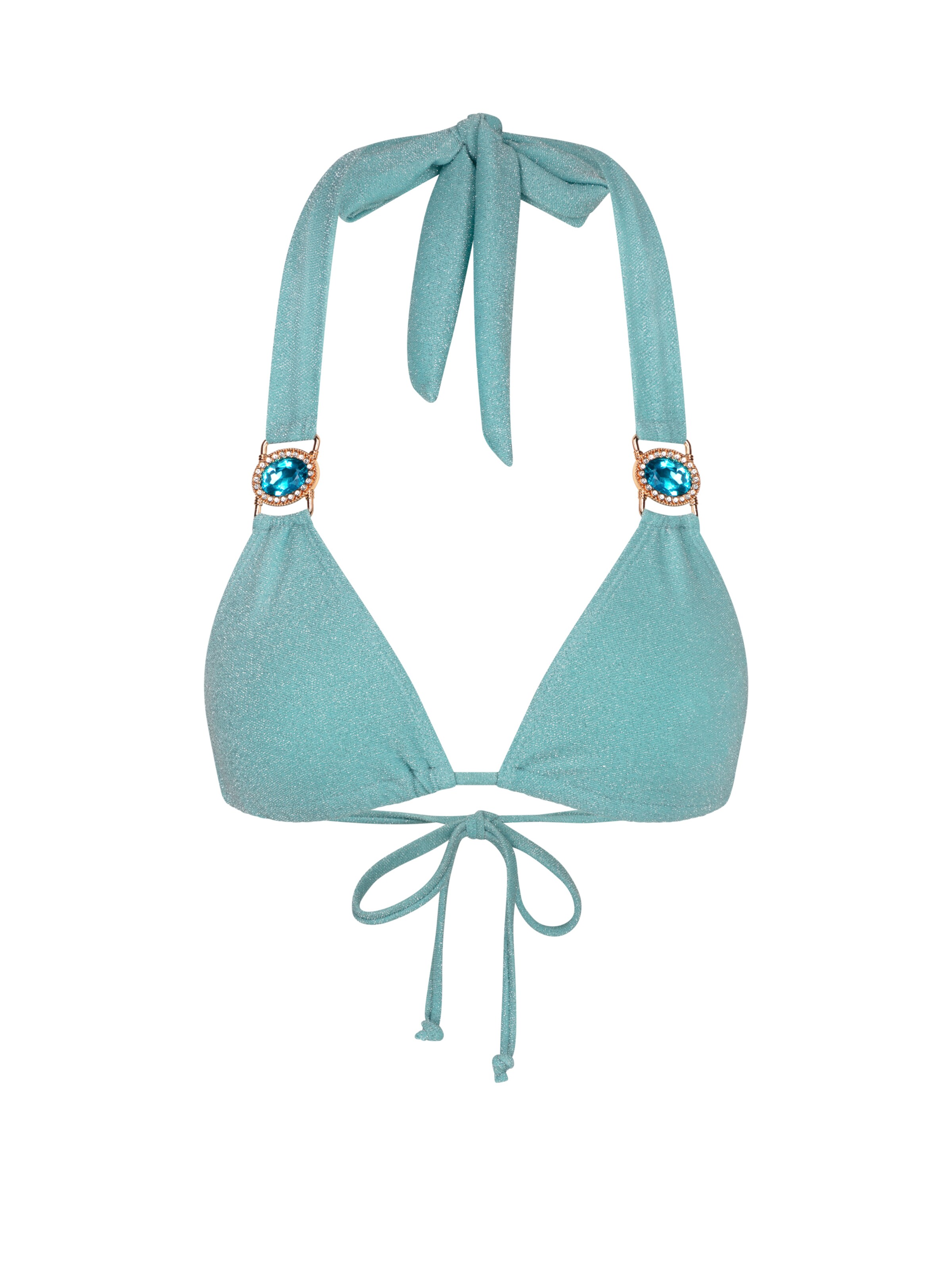 Moda Minx Bikinitop 'Lumiere Amour' in Blauw: voorkant