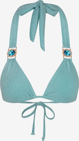 Moda Minx Bikini top 'Lumiere Amour' in Blue: front