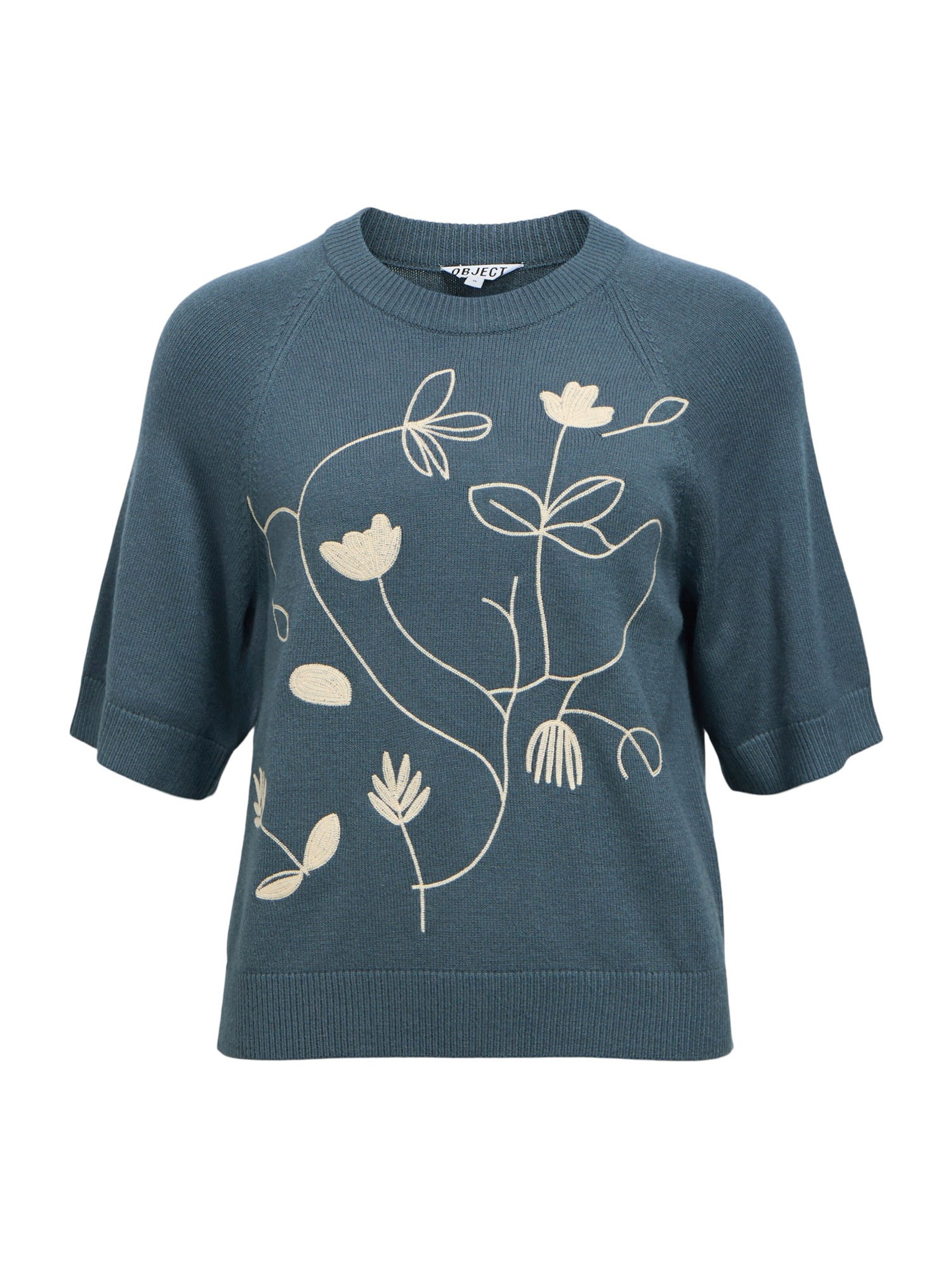 OBJECT Свитер 'OBJLANEY RUBIN' в Синий: спереди