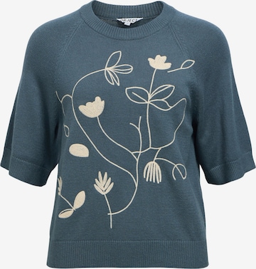OBJECT Damen - Pullover & Strickjacken 'OBJLANEY RUBIN' in Blau: Vorderseite