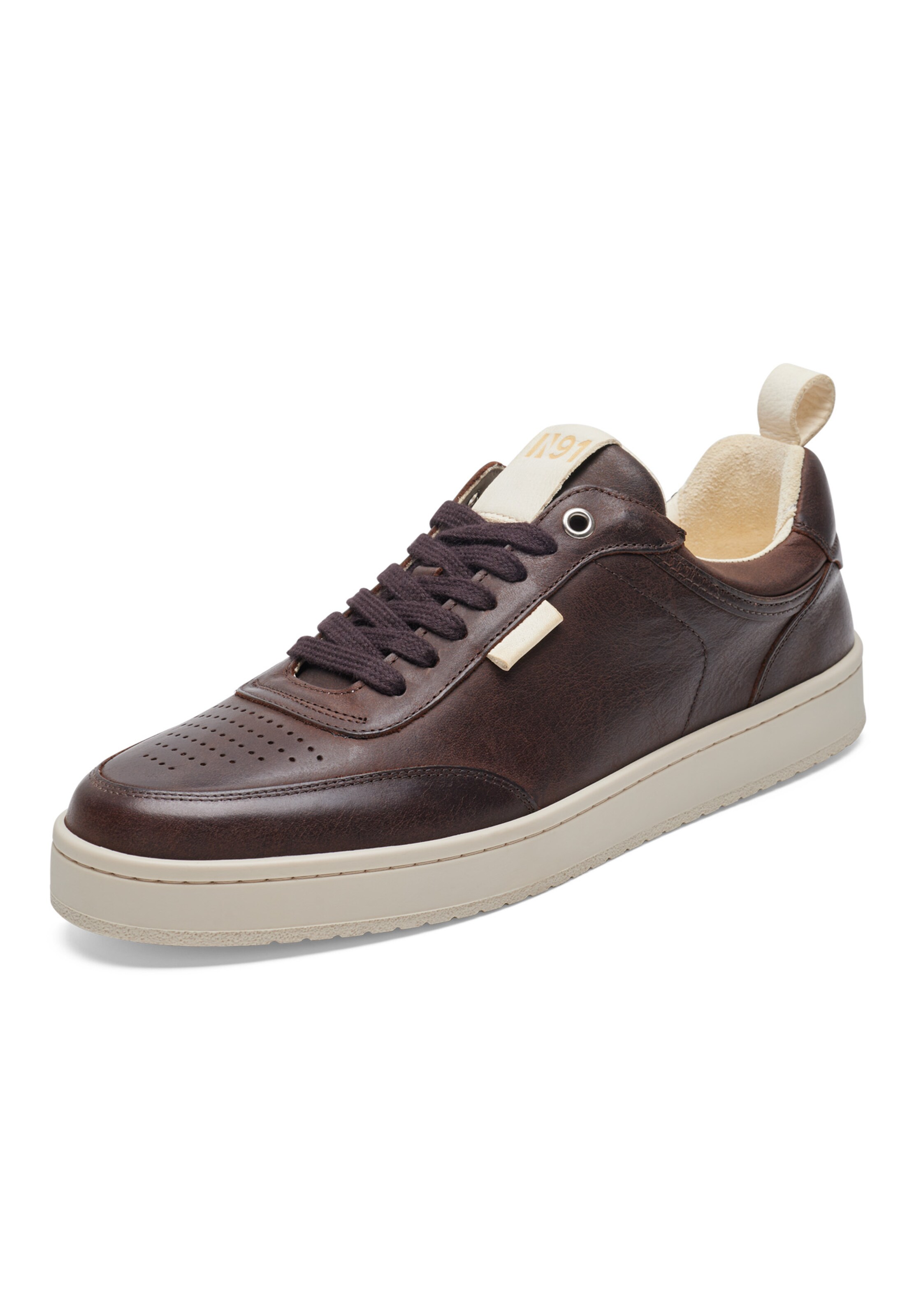 N91 Platform trainers 'Court' in Brown: front