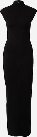 TOPSHOP Knitted dress in Black: front