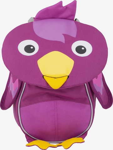 Affenzahn Backpack 'Kleiner Freund Vogel' in Purple: front