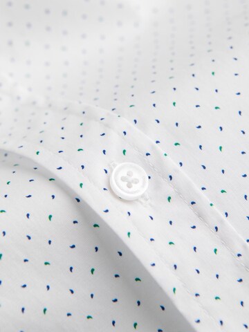 Ombre Regular fit Button Up Shirt 'OM-SHCS-0152' in White