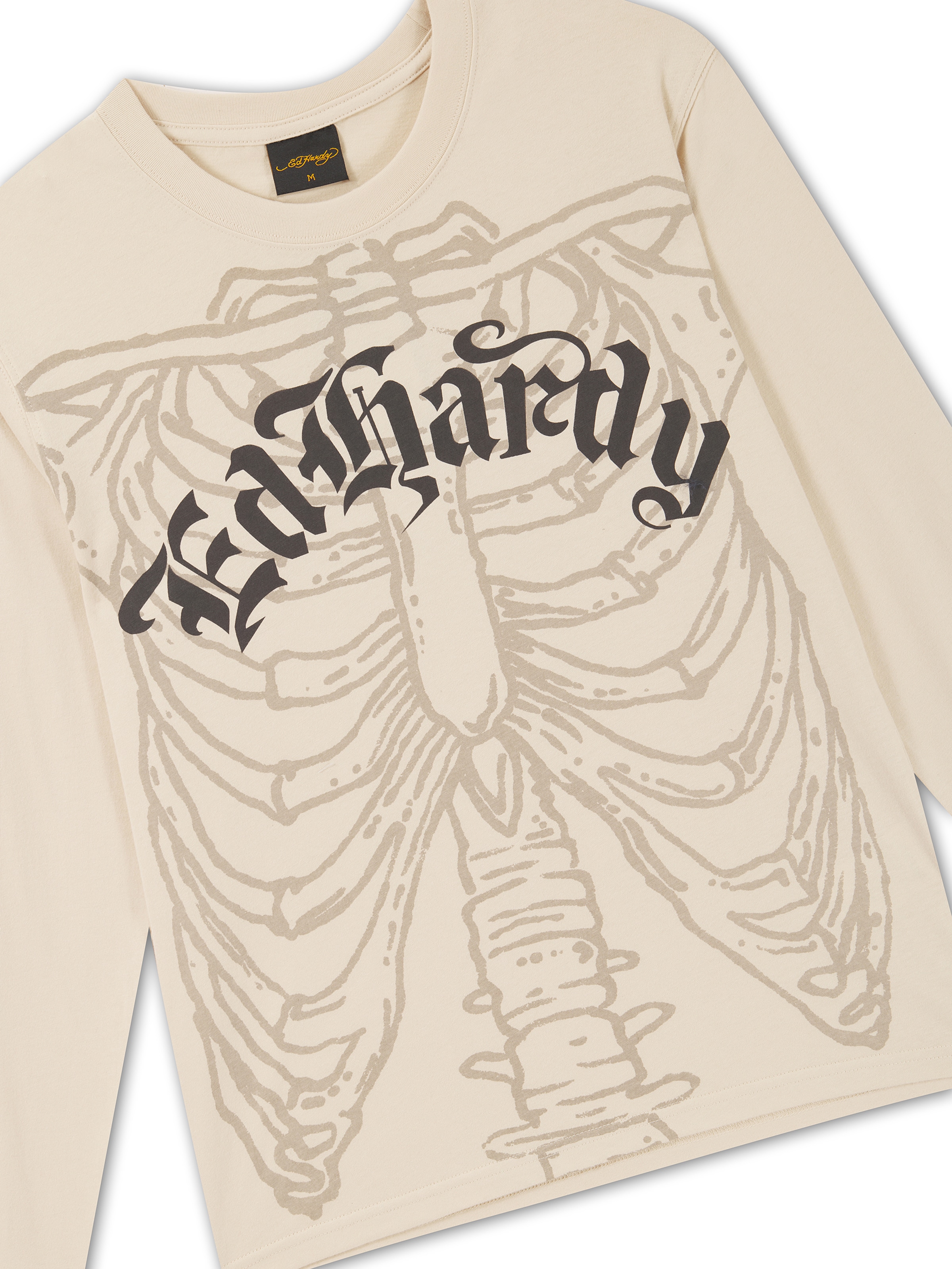 Ed Hardy Tričko – béžová: přední strana