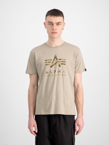 ALPHA INDUSTRIESMajica 'Camo PP T' - bež boja: prednji dio