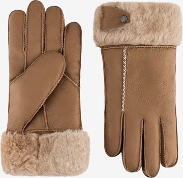 Roeckl Full finger gloves ' VIK' in Beige: front