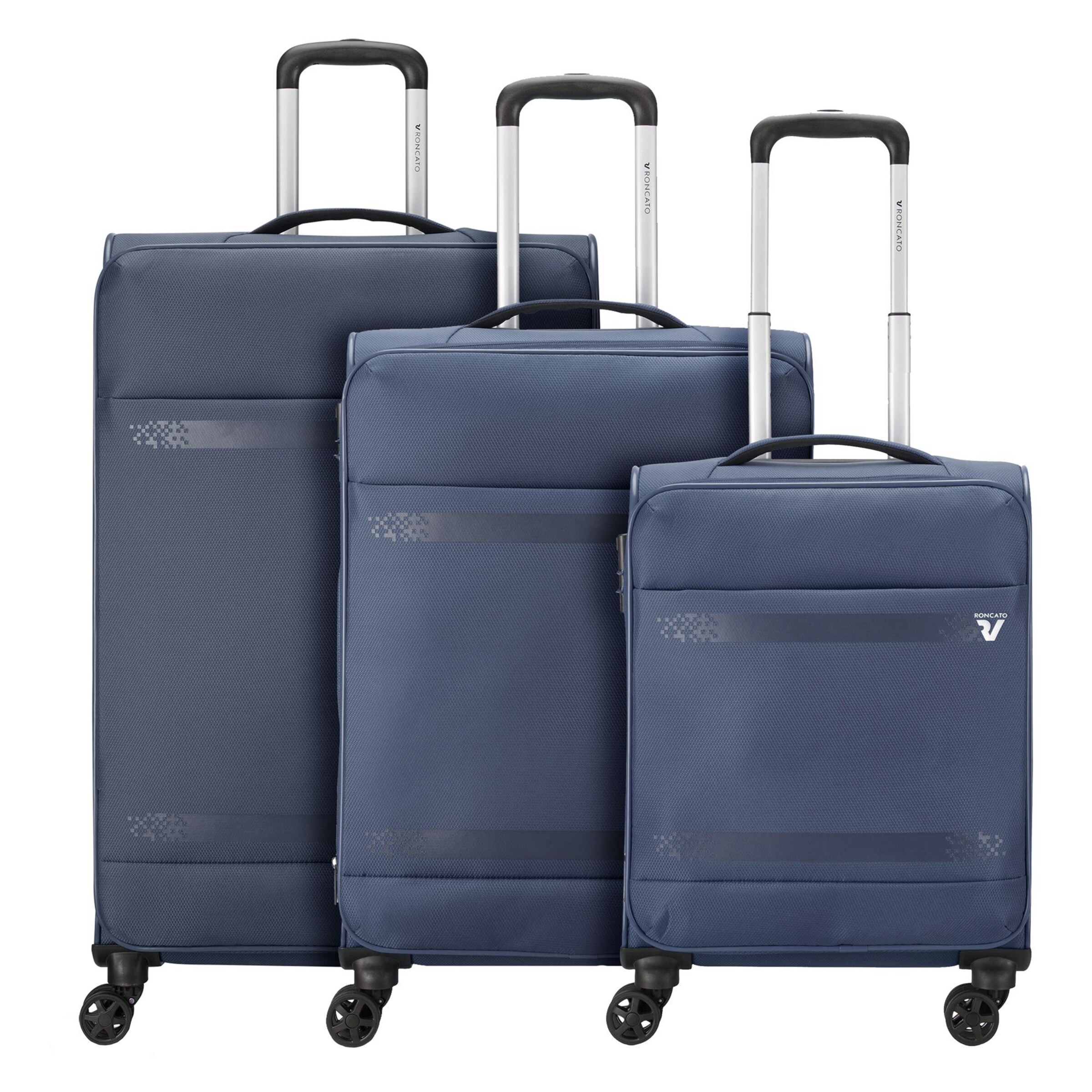 Roncato Suitcase Set 'Jazz 4.0' in Blue: front