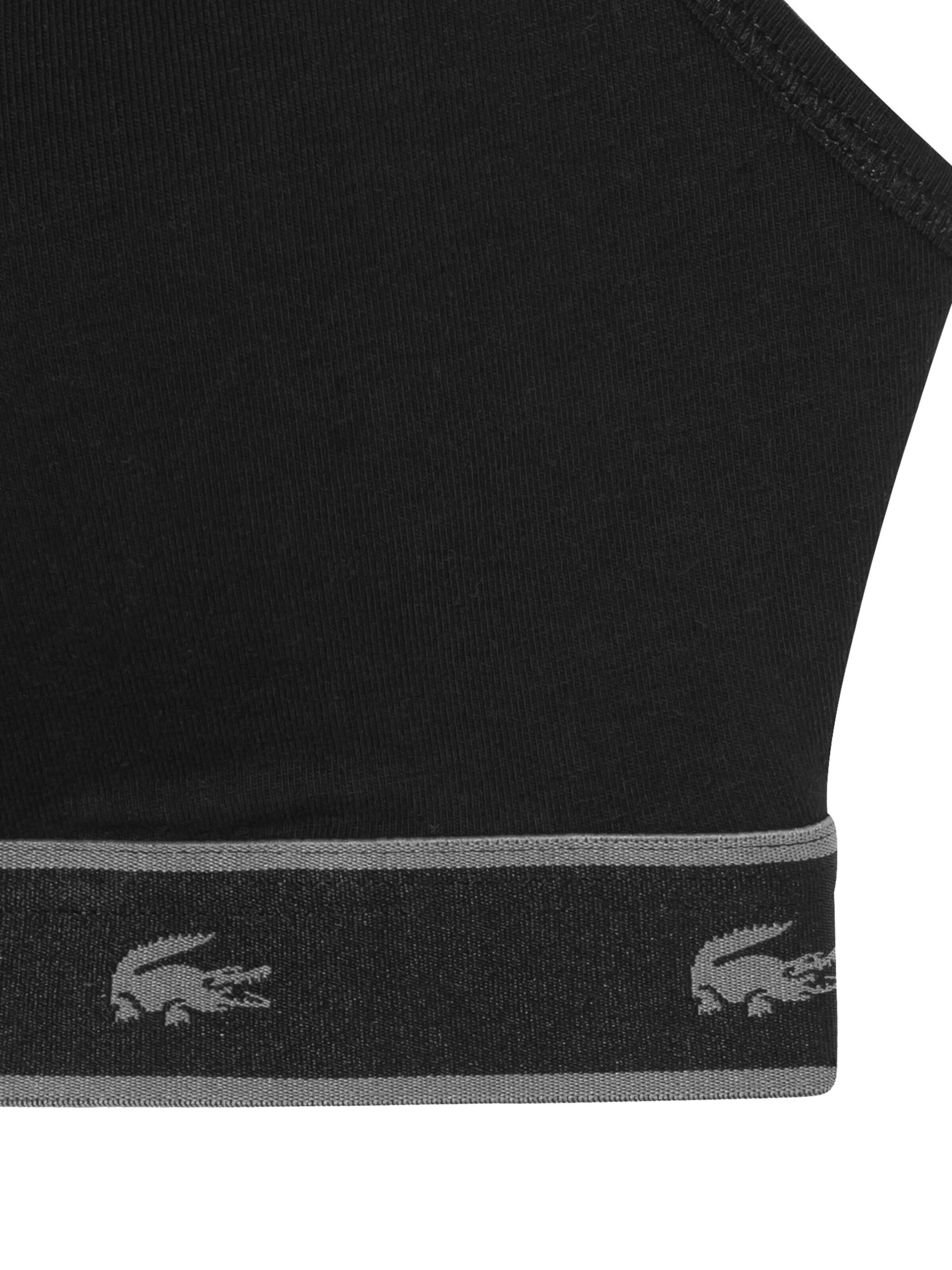 Bandeau Sutien de la LACOSTE pe negru