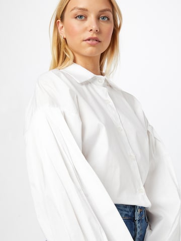 Femme Luxe Blouse in White