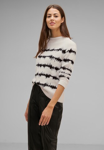 Pull-over STREET ONE en beige : devant