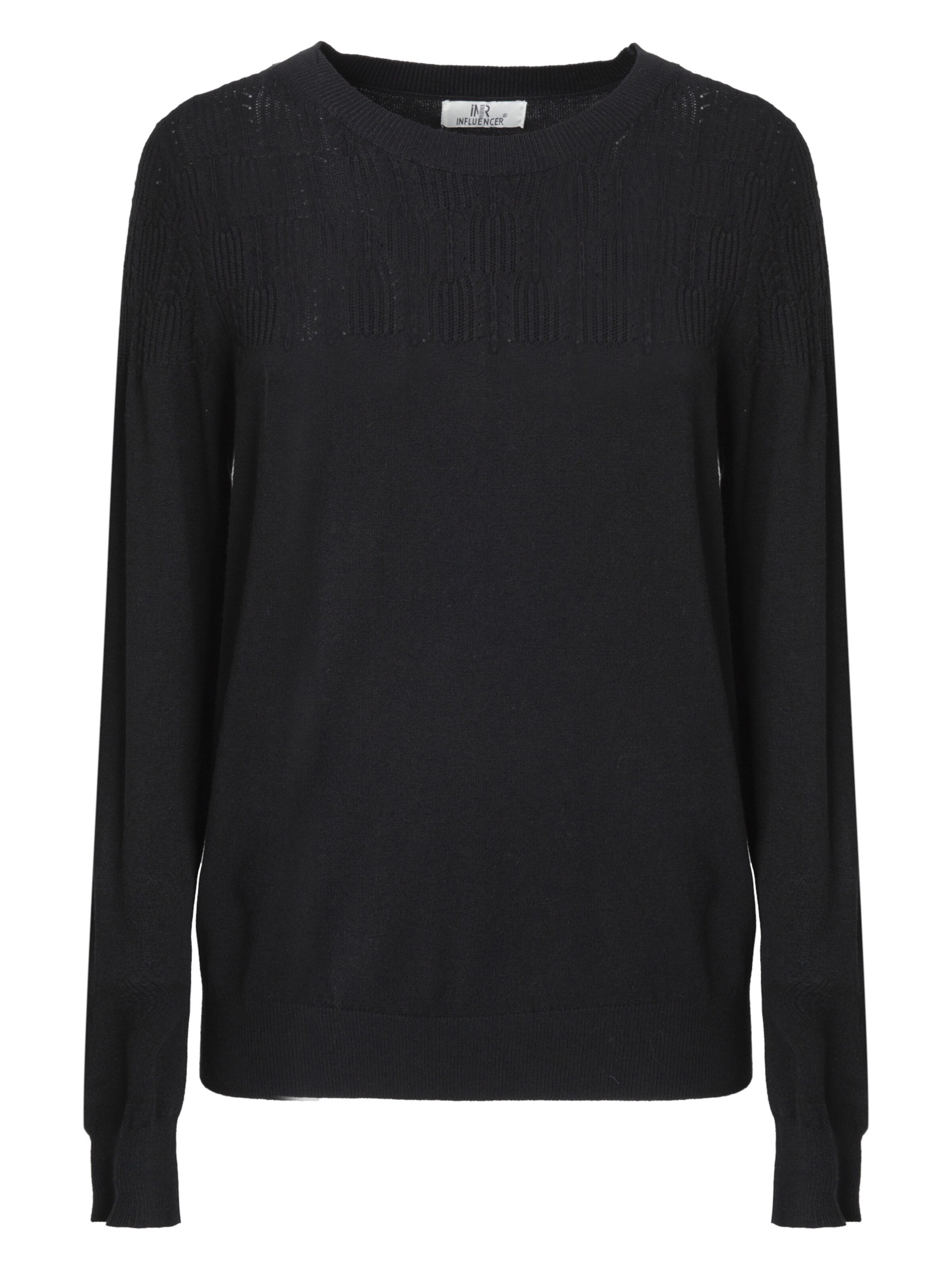 Influencer Pullover i sort: forside