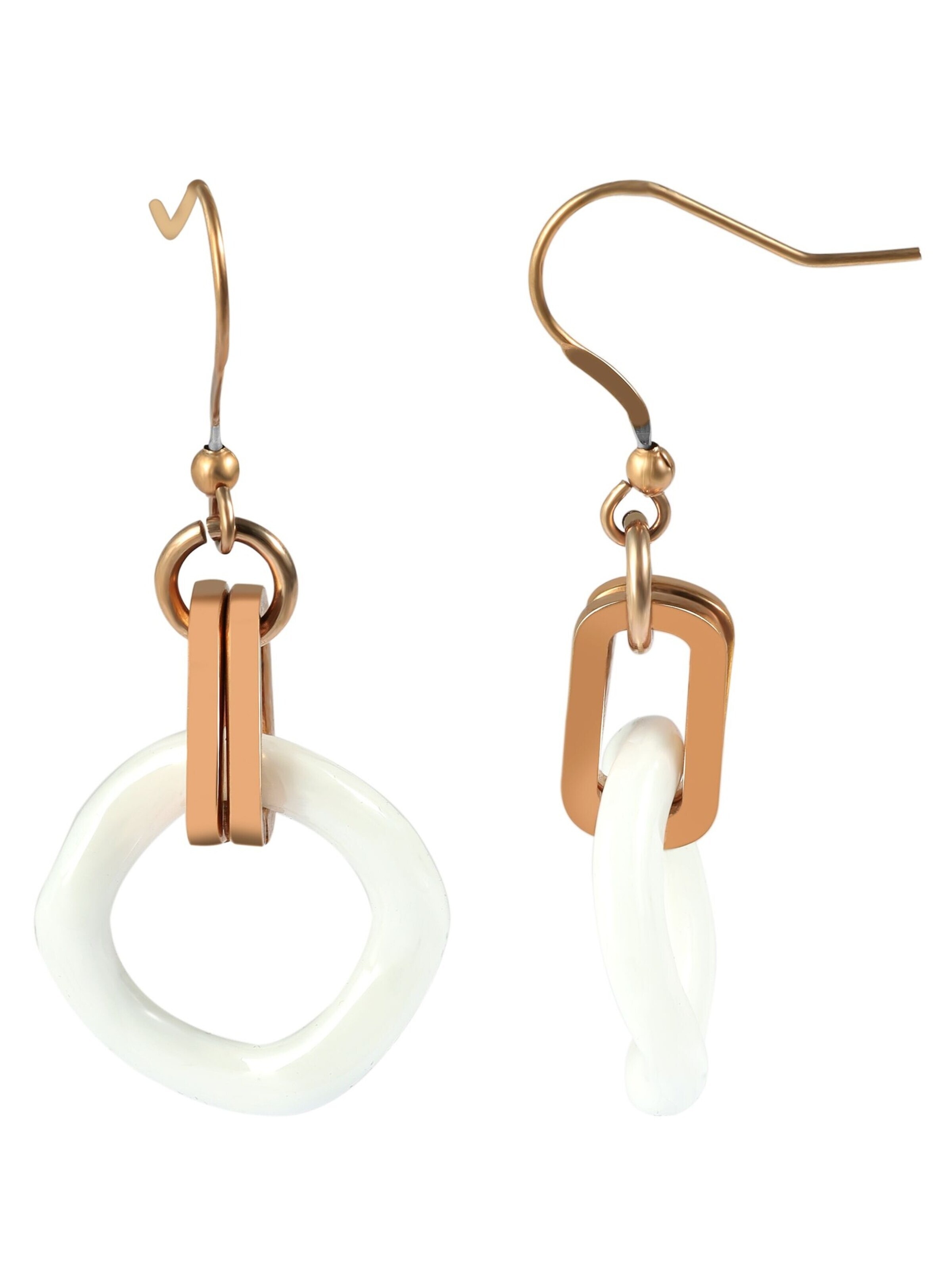 Akzent Earrings 'Taida, langlebig' in White