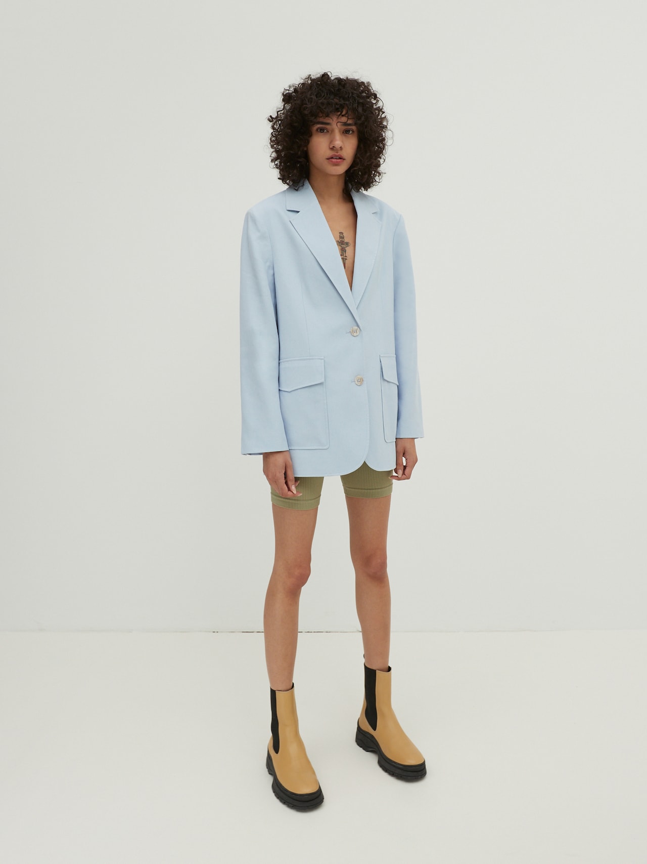 EDITED Produits Blazer 'June' bleu clair