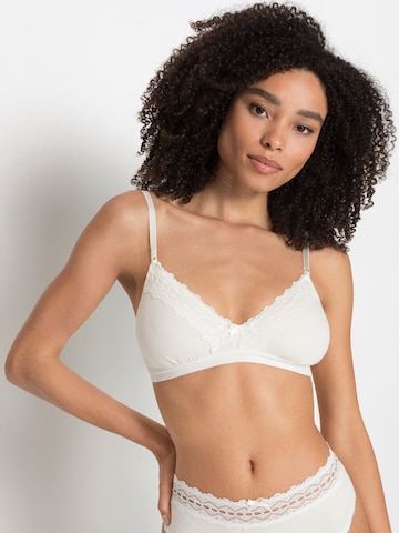 s.Oliver T-shirt Bra in White: front