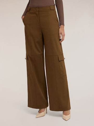 MOTIVI Wide leg Broek in Bruin