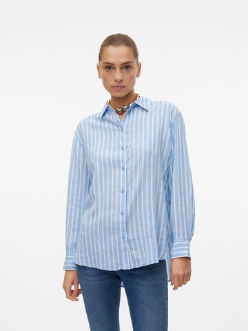 Camicia da donna 'Linn' di VERO MODA in blu: frontale