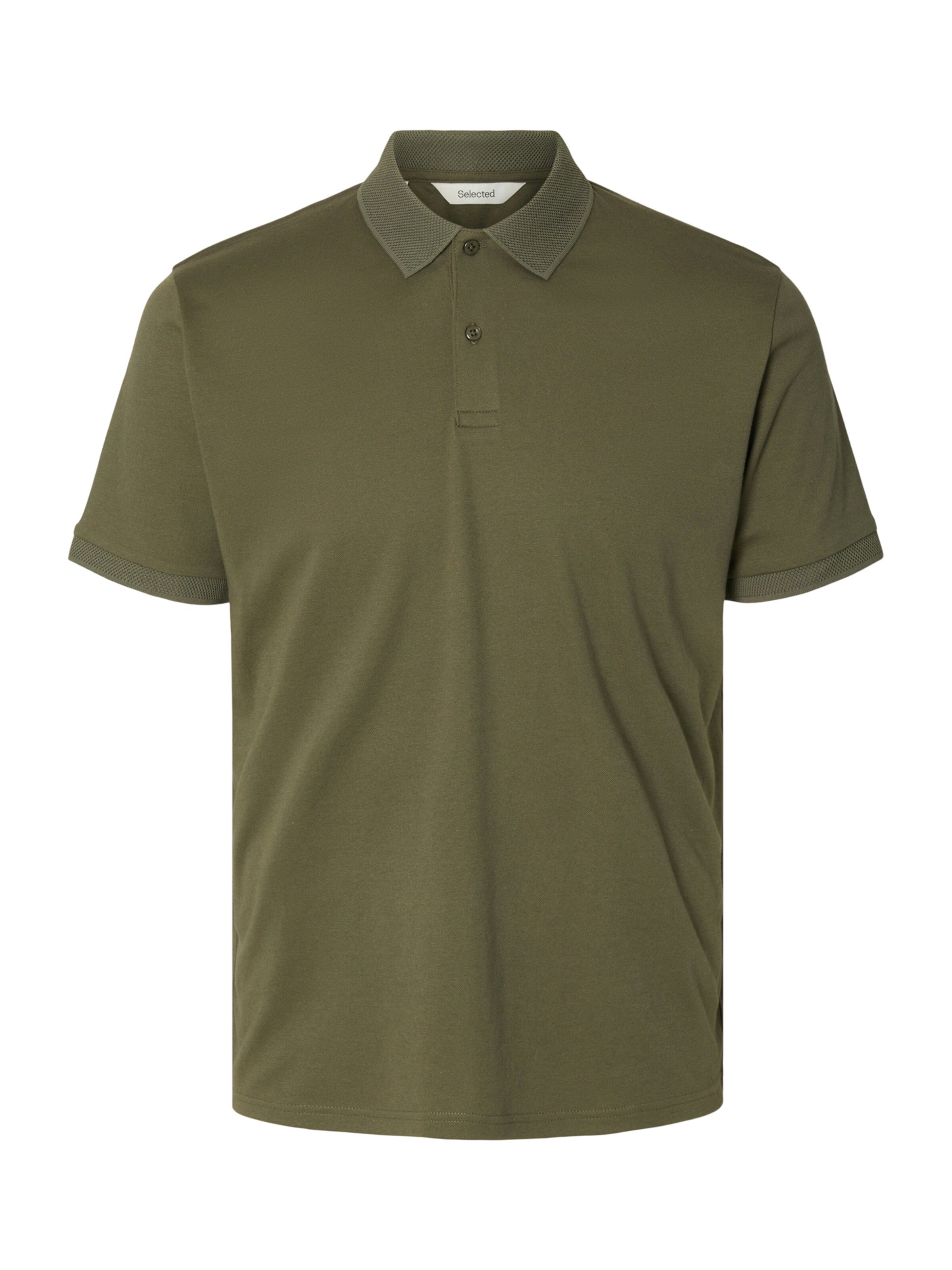 SELECTED Poloshirt 'SLHFAVE' in Grün: Vorderseite