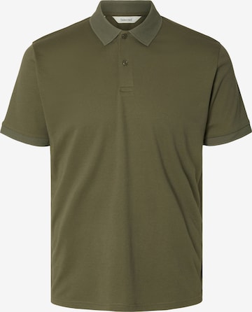 SELECTED Poloshirt 'SLHFAVE' in Grün: Vorderseite