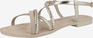 TAMARIS Sandalen met riem in Goud: voorkant