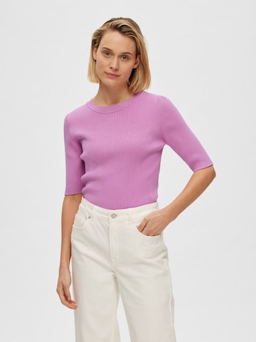 SELECTED FEMME Sweater 'Mala' in Purple: front