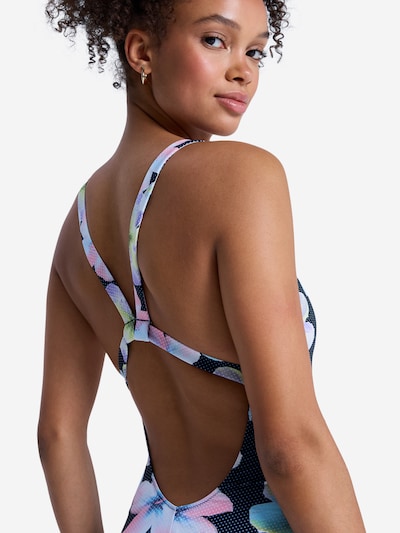 ROXY Active Swimsuit 'Active' in L in Light blue / Anthracite / Rose / White, Item view