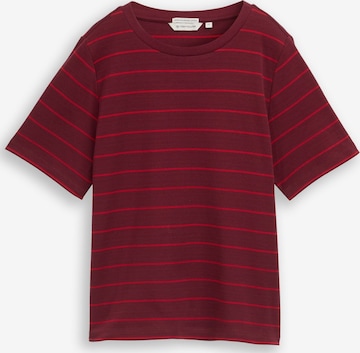 T-shirt TOM TAILOR en rouge : devant