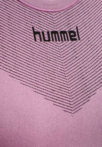 Hummel Функциональная футболка 'FIRST' в Ярко-розовый