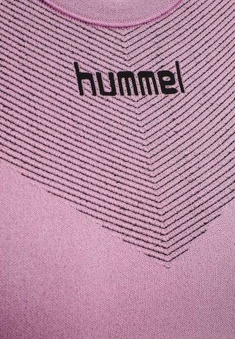 Hummel Λειτουργικό μπλουζάκι 'FIRST' σε ροζ