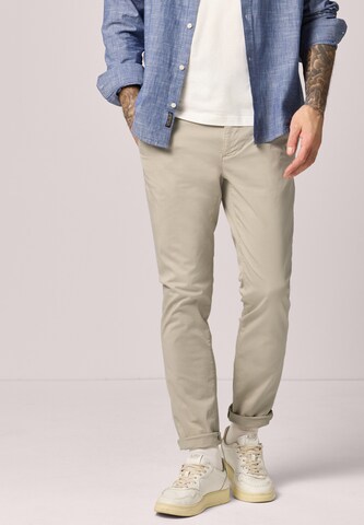 Street One MEN Slim fit Chino Pants in Beige: front