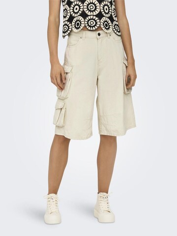 ONLY Regular Broek in Beige: voorkant
