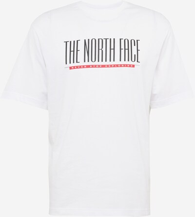 THE NORTH FACE T-Shirt 'EST 1966' en rouge / noir / blanc cassé, Vue avec produit