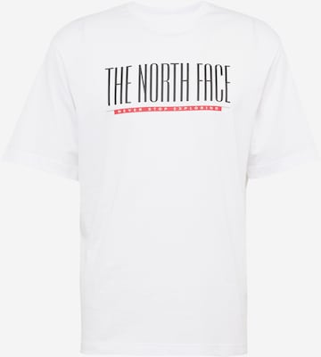 THE NORTH FACE T-shirt 'EST 1966' i vit: framsida