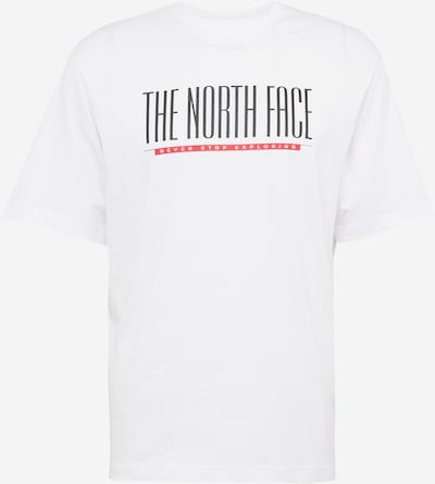 THE NORTH FACE T-Shirt 'EST 1966' en rouge / noir / blanc cassé, Vue avec produit
