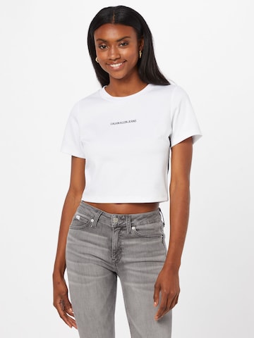 Tricou 'Milano' de la Calvin Klein Jeans pe alb: față