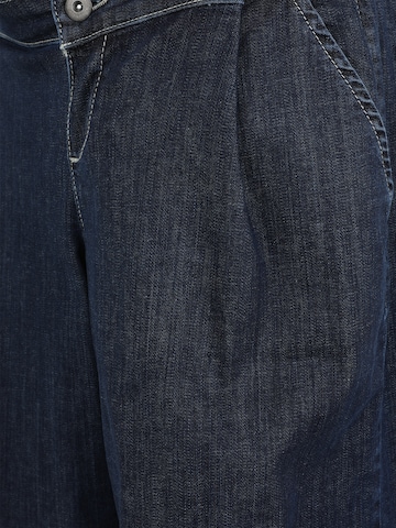 MAMALICIOUS - Pierna ancha Pantalón vaquero plisado 'HAMPTON' en azul