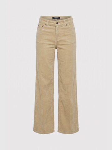 KOROSHI Wide leg Byxa i beige: framsida