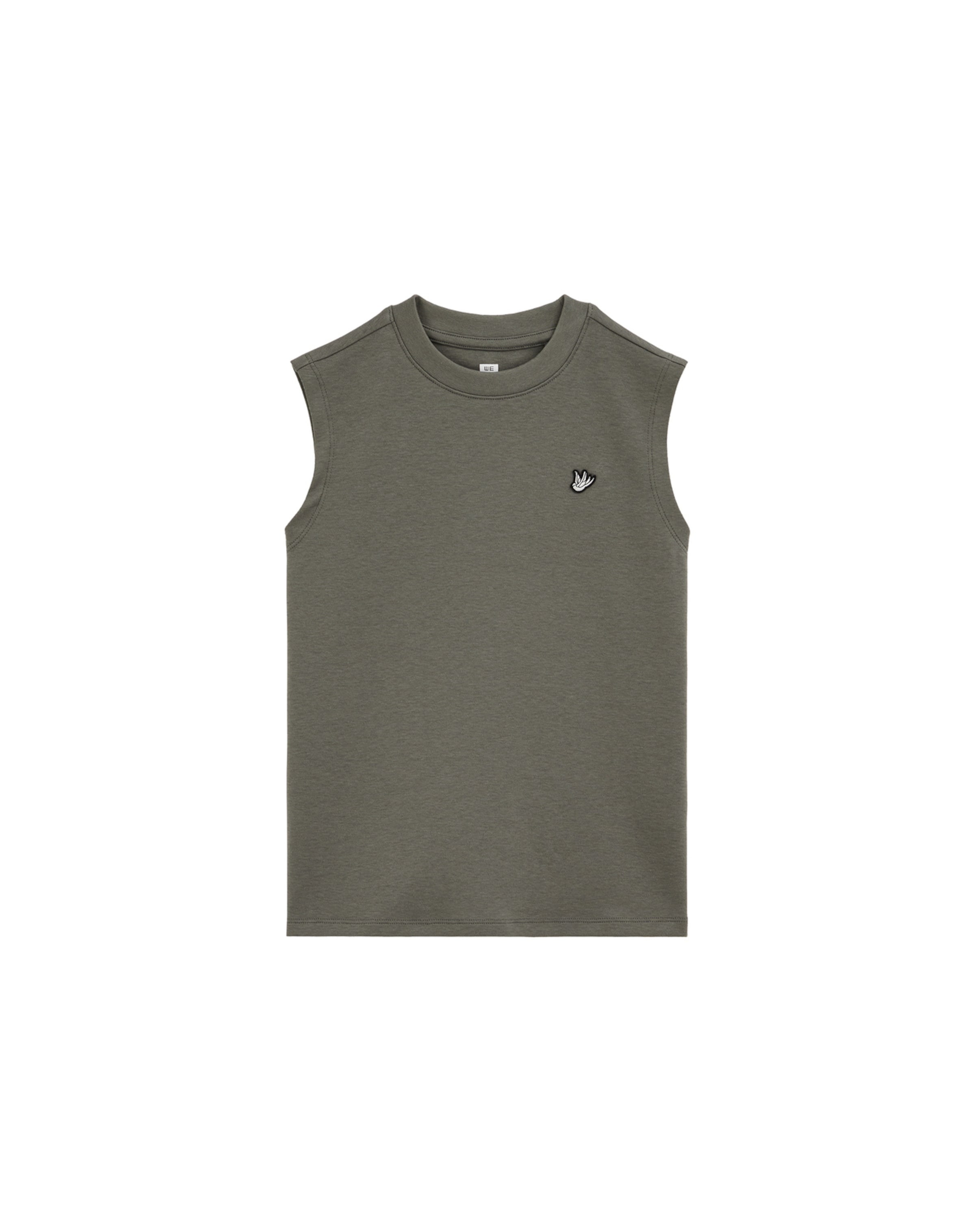 T-Shirt WE Fashion en vert : devant