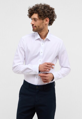 ETERNA Slim fit Business shirt in White: front