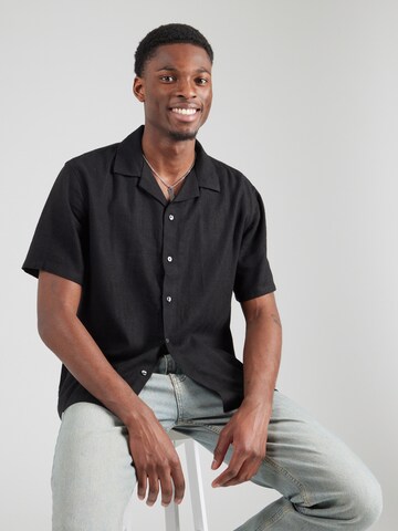 Comfort fit Camicia di Abercrombie & Fitch in nero: frontale