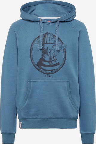 Sweat-shirt Derbe en bleu : devant