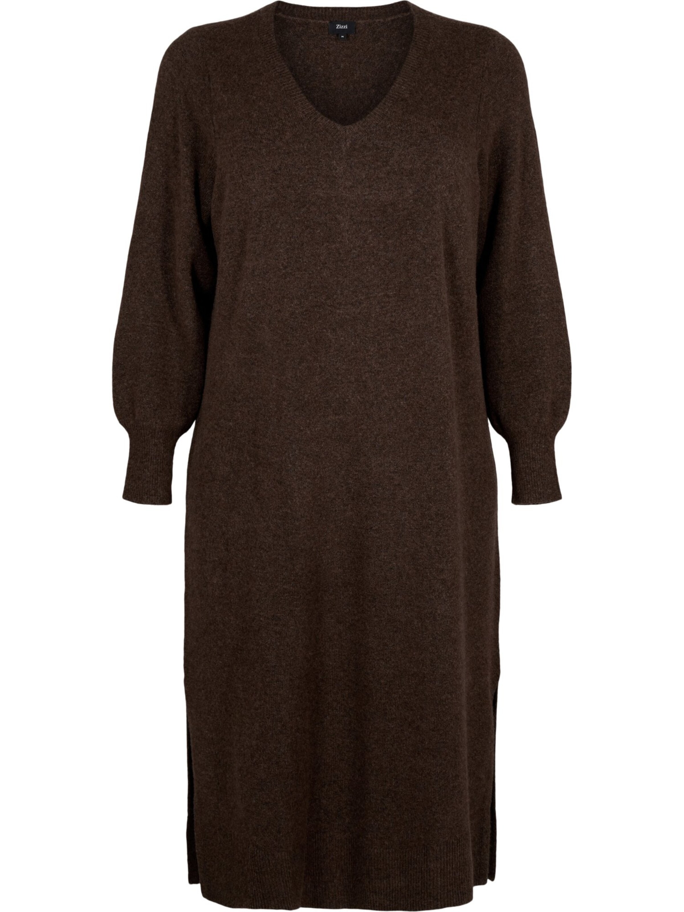 Zizzi Kleid 'MVista' in XL-XXL in dunkelbraun, Produktansicht