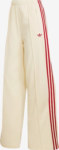 smėlio ADIDAS ORIGINALS Plačios klešnės Kelnės 'Firebird': priekis